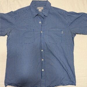 Carhartt Men's Blue Plaid Button-Down Shirt size XL